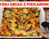 Pyszne ziemniaki z kurczakiem i warzywami zapieczone w piekarniku. Idealne co na obiad z piekarnika, gdy brakuje czasu.