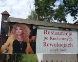Magda Gessler na banerze restauracji "po Kuchennych Rewolucjach". Czyżby szarlotka z rumieńcem dlaczego zamknięta?