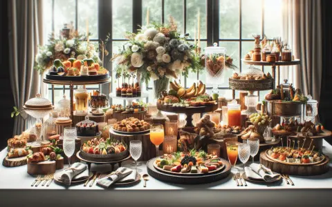 Elegancki stół z przekąskami i deserami. Zastanawiasz się, czy od cateringu można odliczyć VAT?