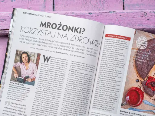 Jakie owoce można mrozić? Artykuł o mrożonych owocach i warzywach, z przepisem na brownie.