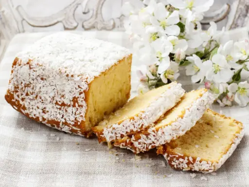 Pyszne ciasto kokosowe, idealne na wiosenne popołudnie. Przepisy joli często inspirują do takich wypieków.