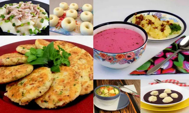 Szukasz inspiracji co dziś na obiad przepisy? Zobacz te pyszne dania: placki ziemniaczane, zupa botwinkowa, kopytka, pierogi i inne.